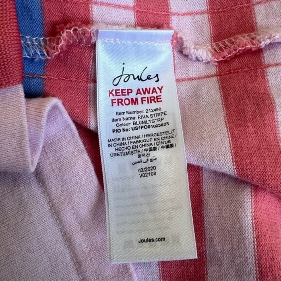 Joules Riva Stripe Dress - 8 - Picture 8 of 9